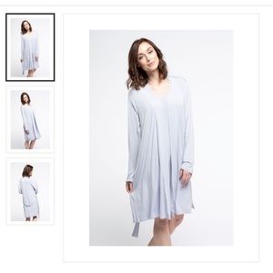 SERENITY LONG SLEEVE SHORT BELTED ROBE